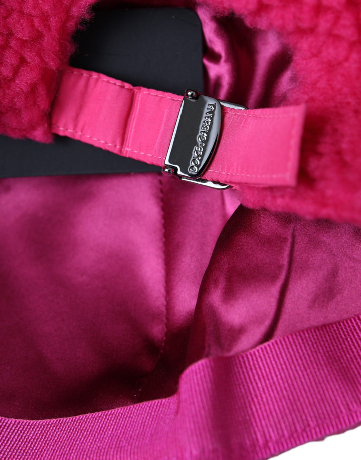 Pink Fleece Plush Baseball Cap Men