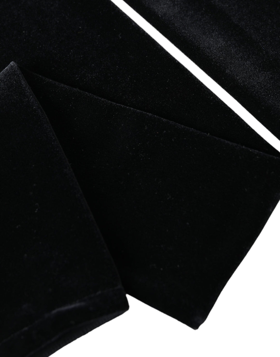 Black nylon fingerless elbow gloves