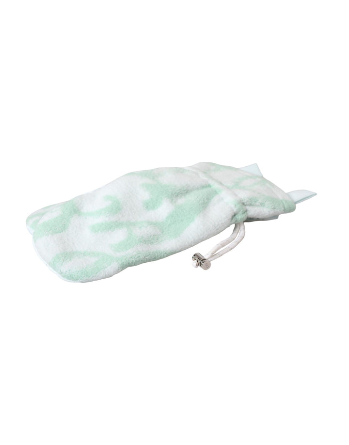 Weiße Nylon Fleece Handgelenk Länge Handschuhe