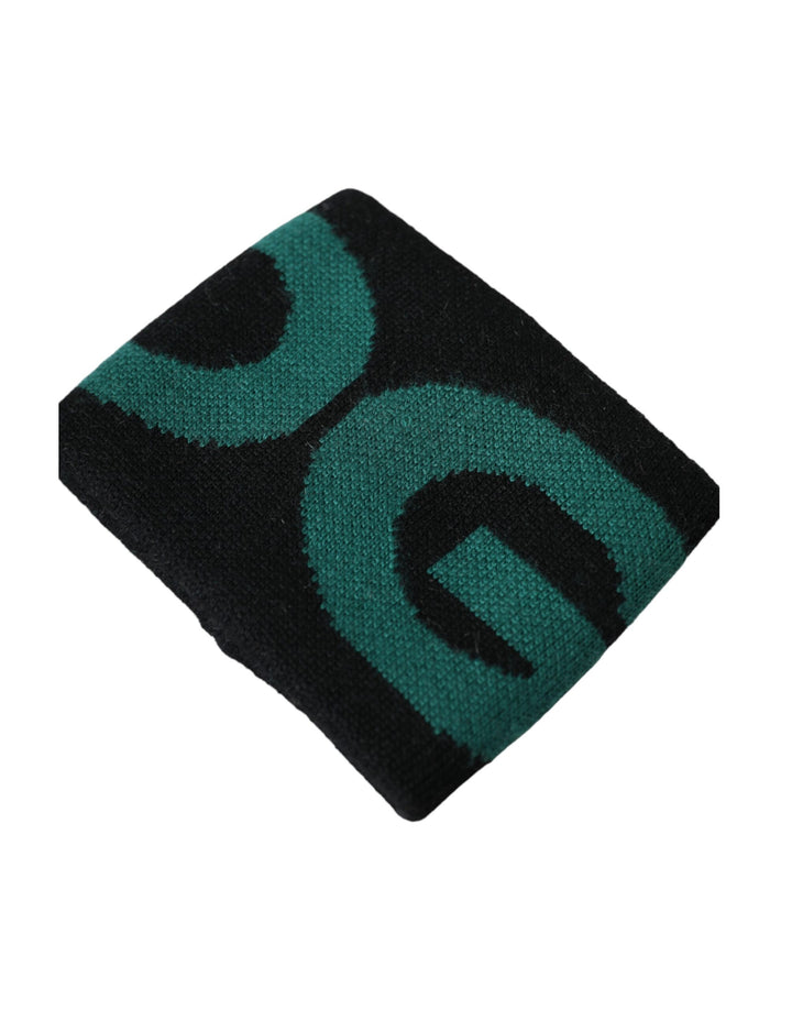 Black Green Wool Logo #DGMILLENNIALS Bracelet