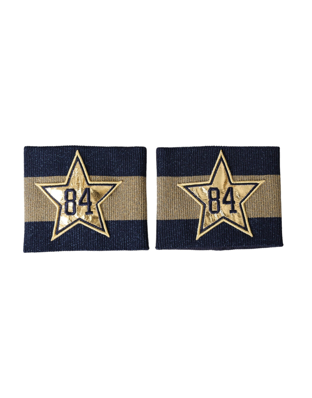 Black and gold logo Star 84 viscose bracelet