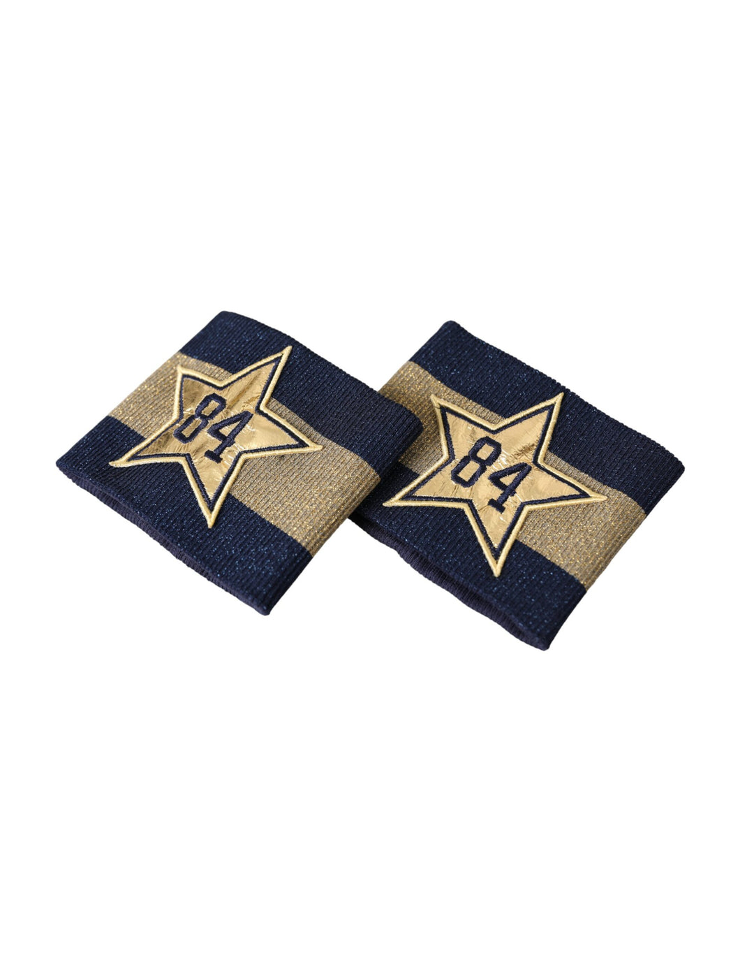 Black and gold logo Star 84 viscose bracelet