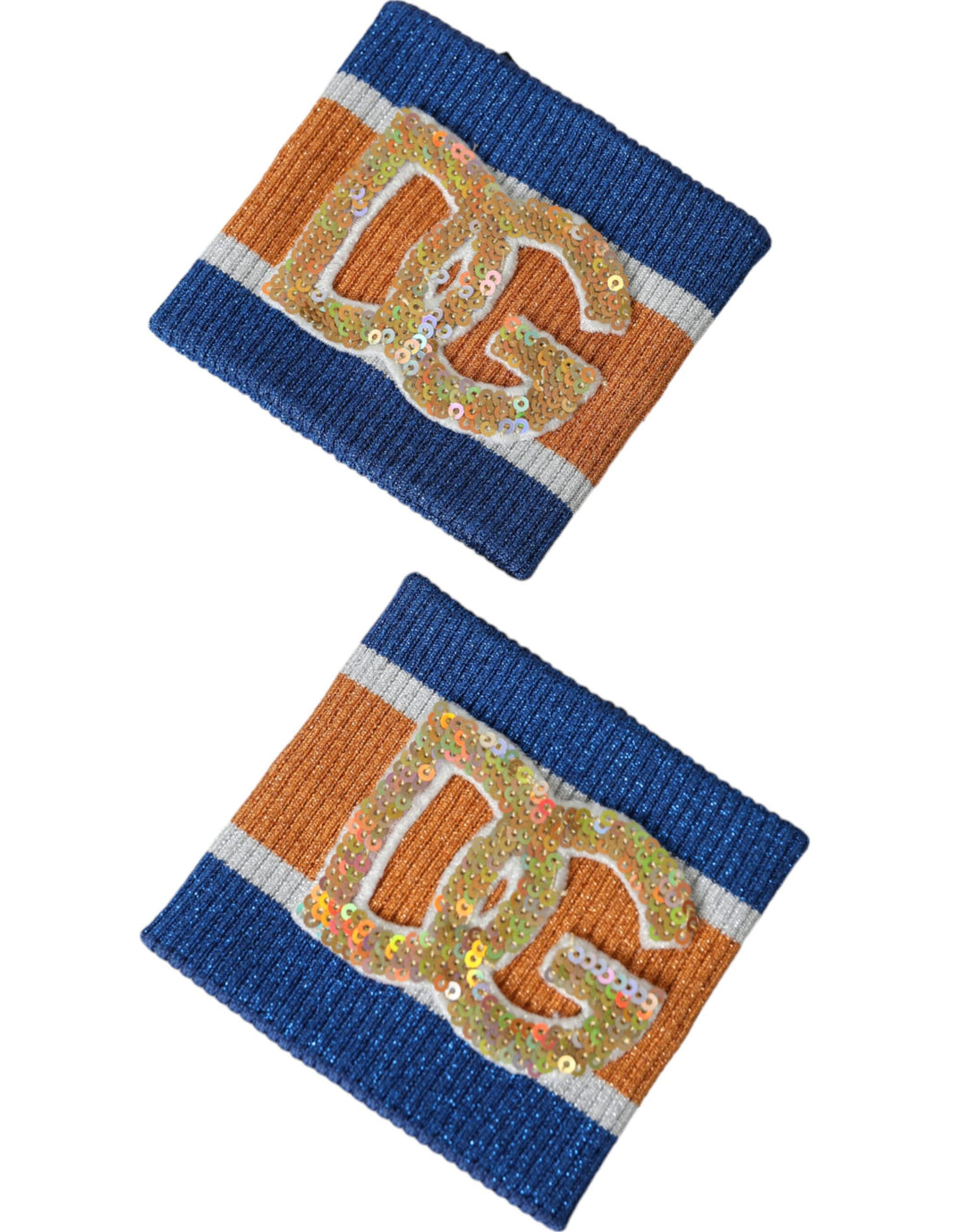Multicolor logo sequin viscose bracelet