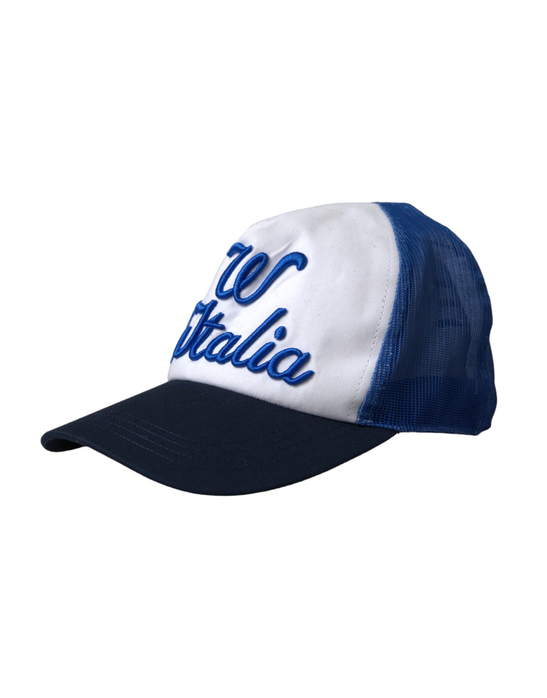 Blue White Black Italia Mesh Baseball Cap