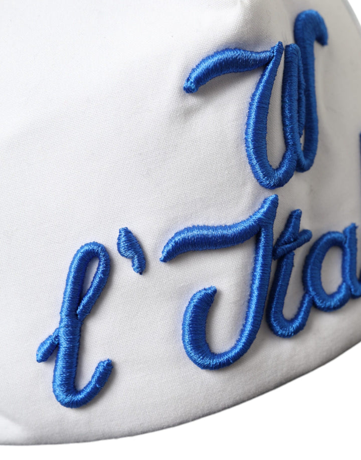 Blue White Black Italia Mesh Baseball Cap
