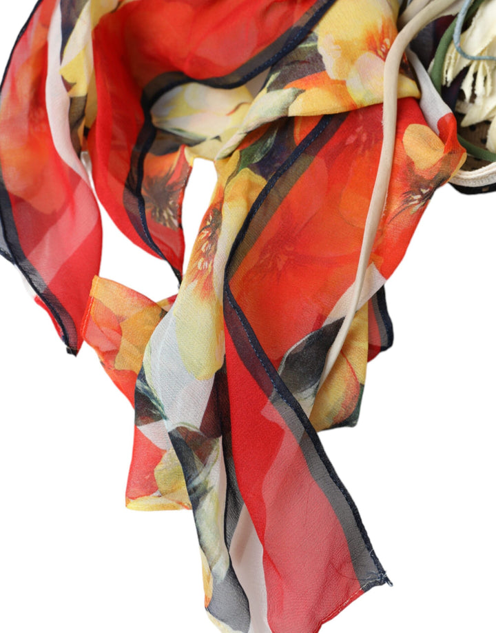 Multicolor fantasy wide brim floppy hat