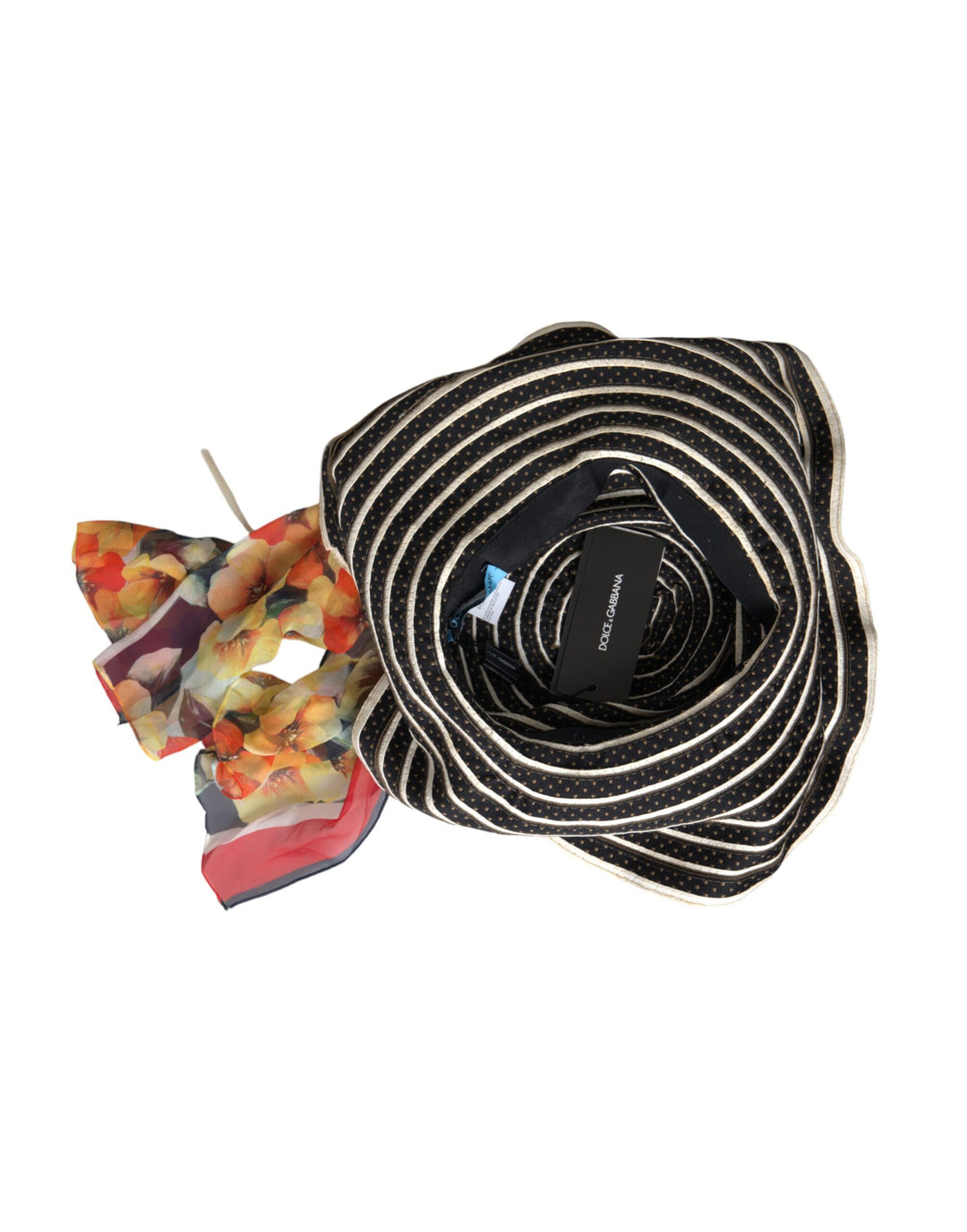 Multicolor fantasy wide brim floppy hat