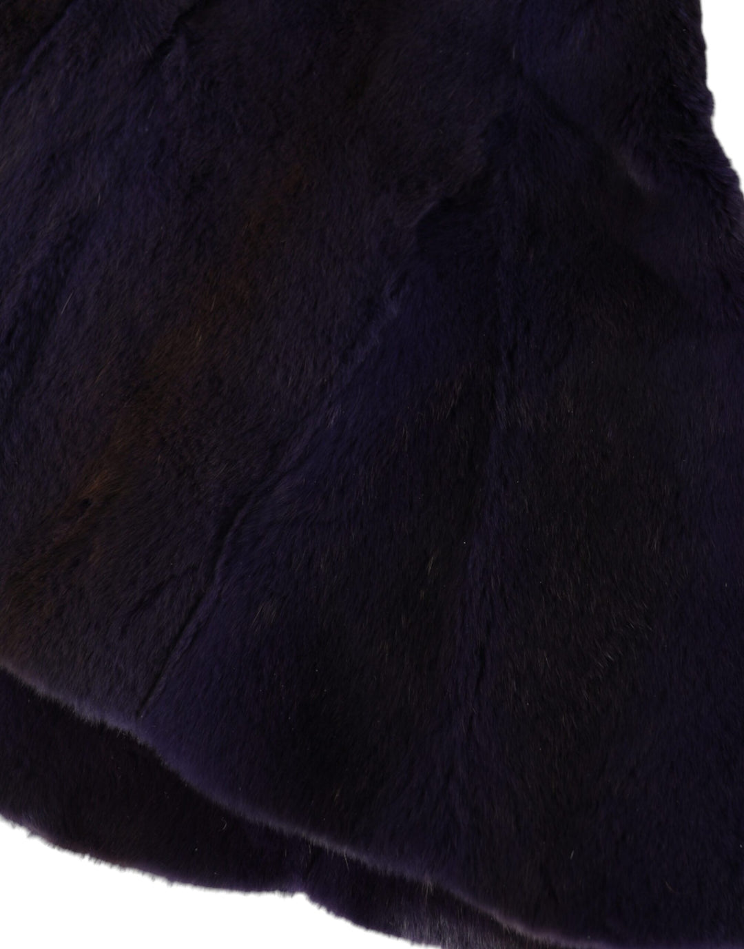 Black weasel fur full head hat
