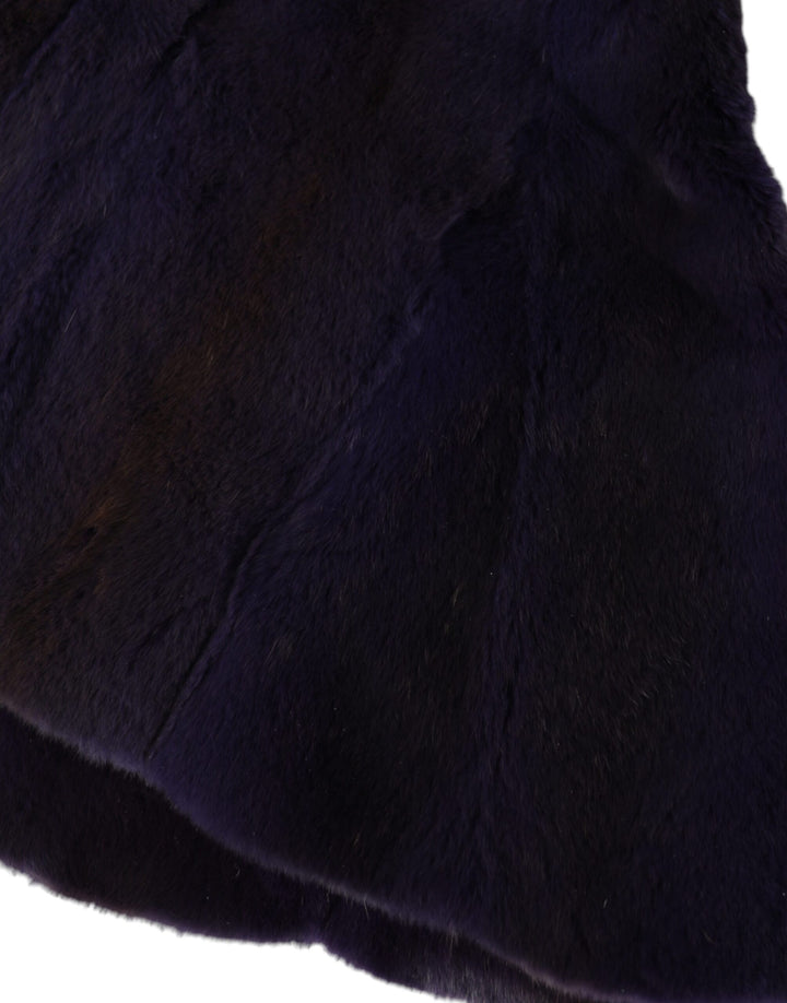 Black weasel fur full head hat