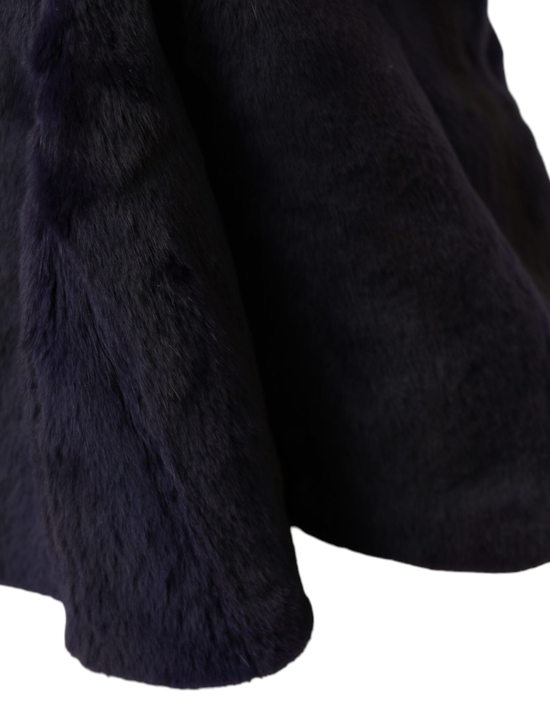 Black weasel fur full head hat