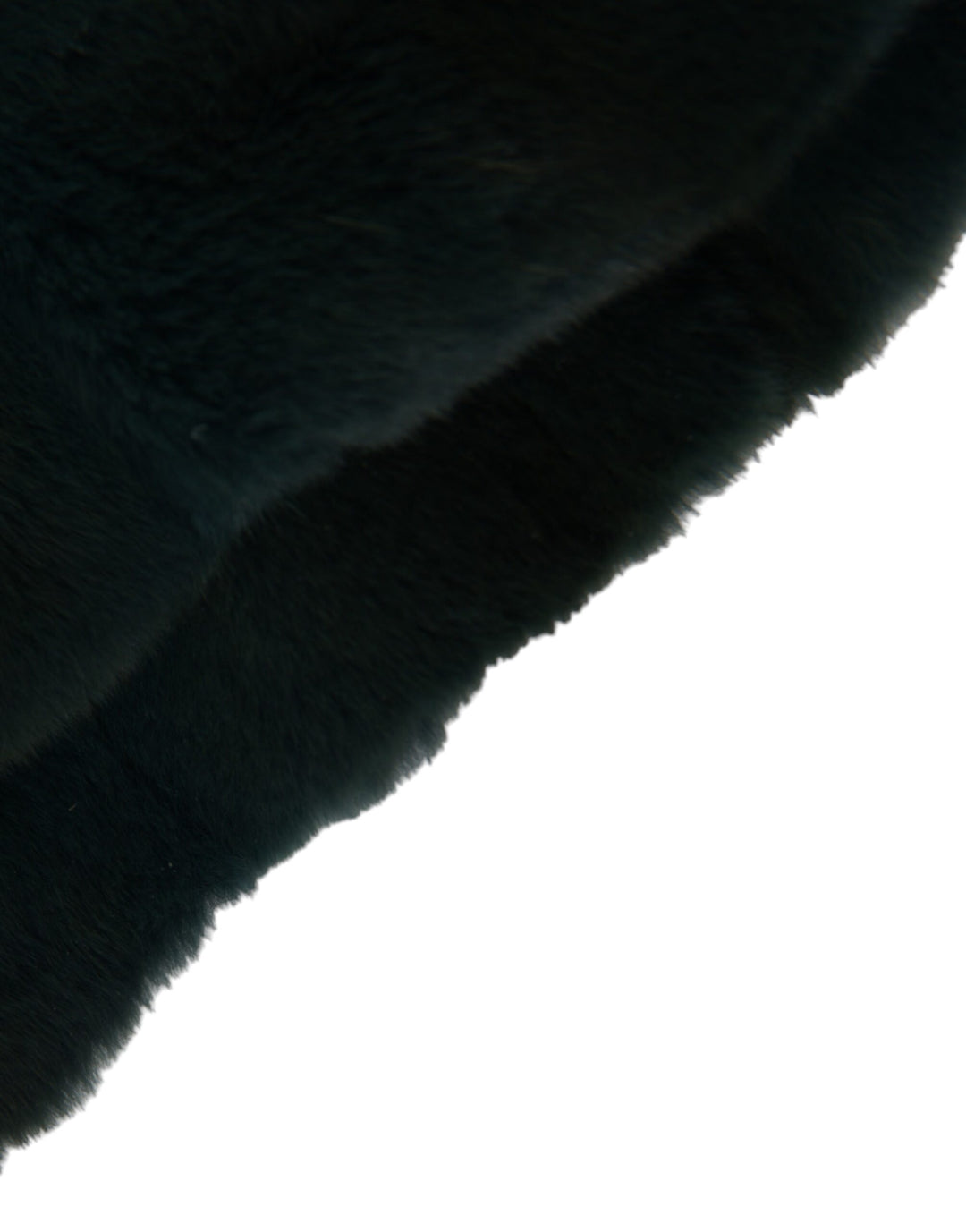 Black weasel fur full head hat
