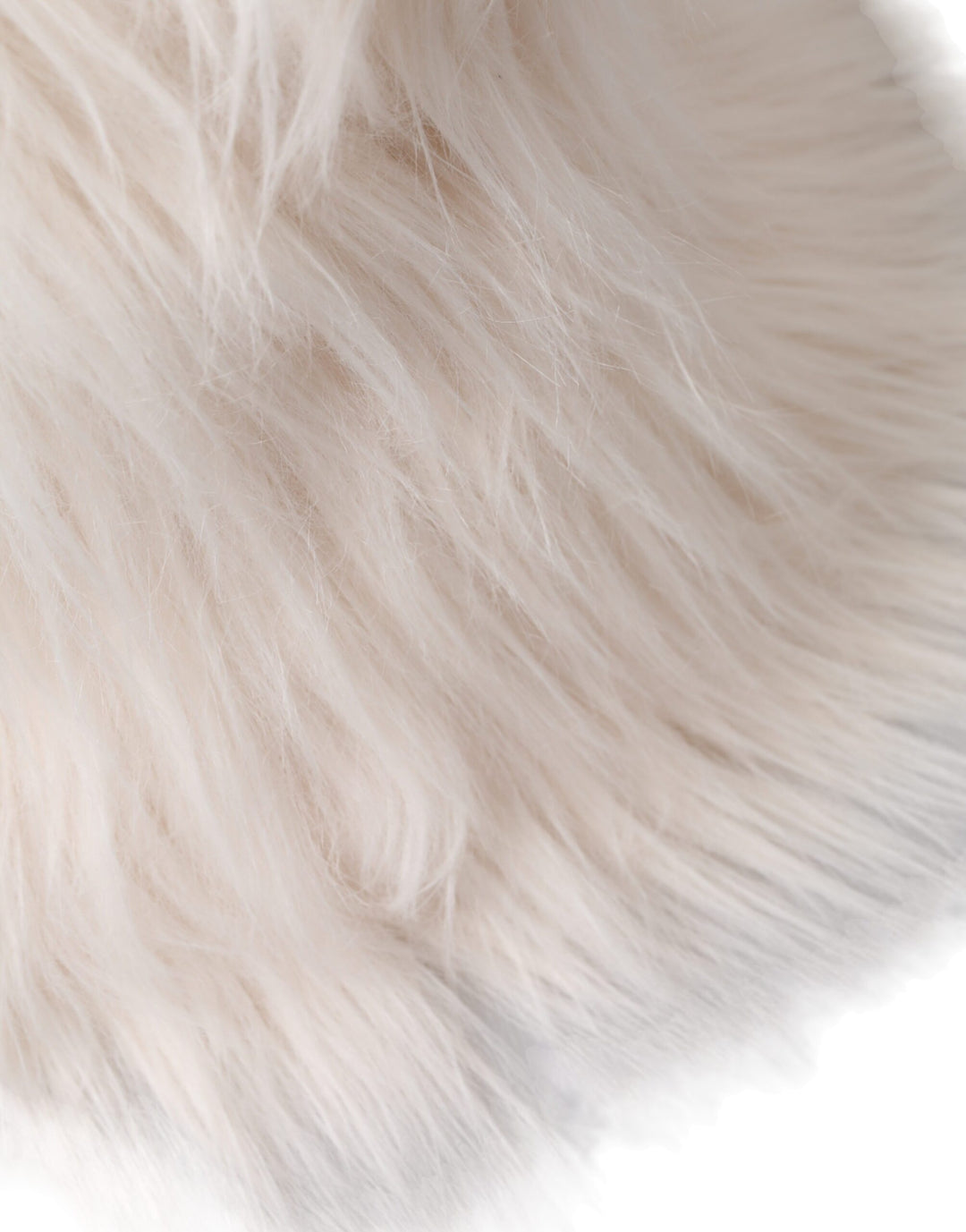 White Acrylic Fur Ladies Bucket Hat