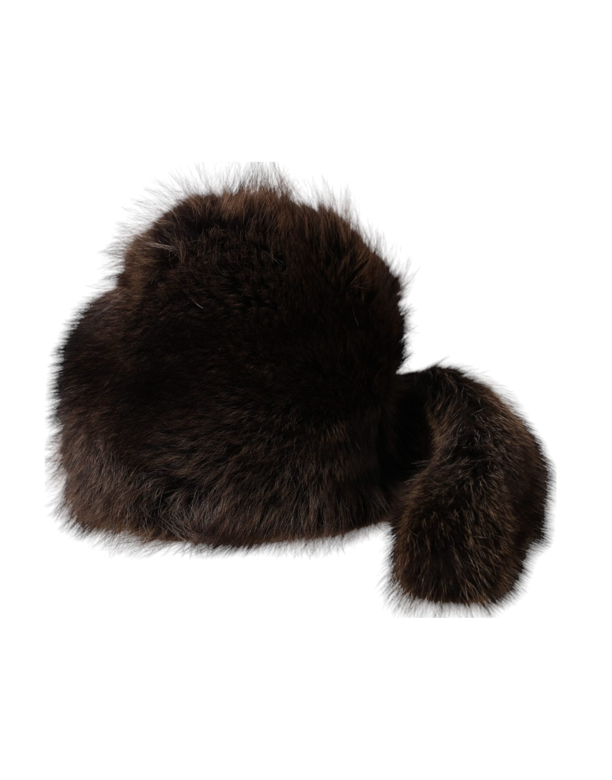 Women's Brown Raccoon Fur Bucket Hat