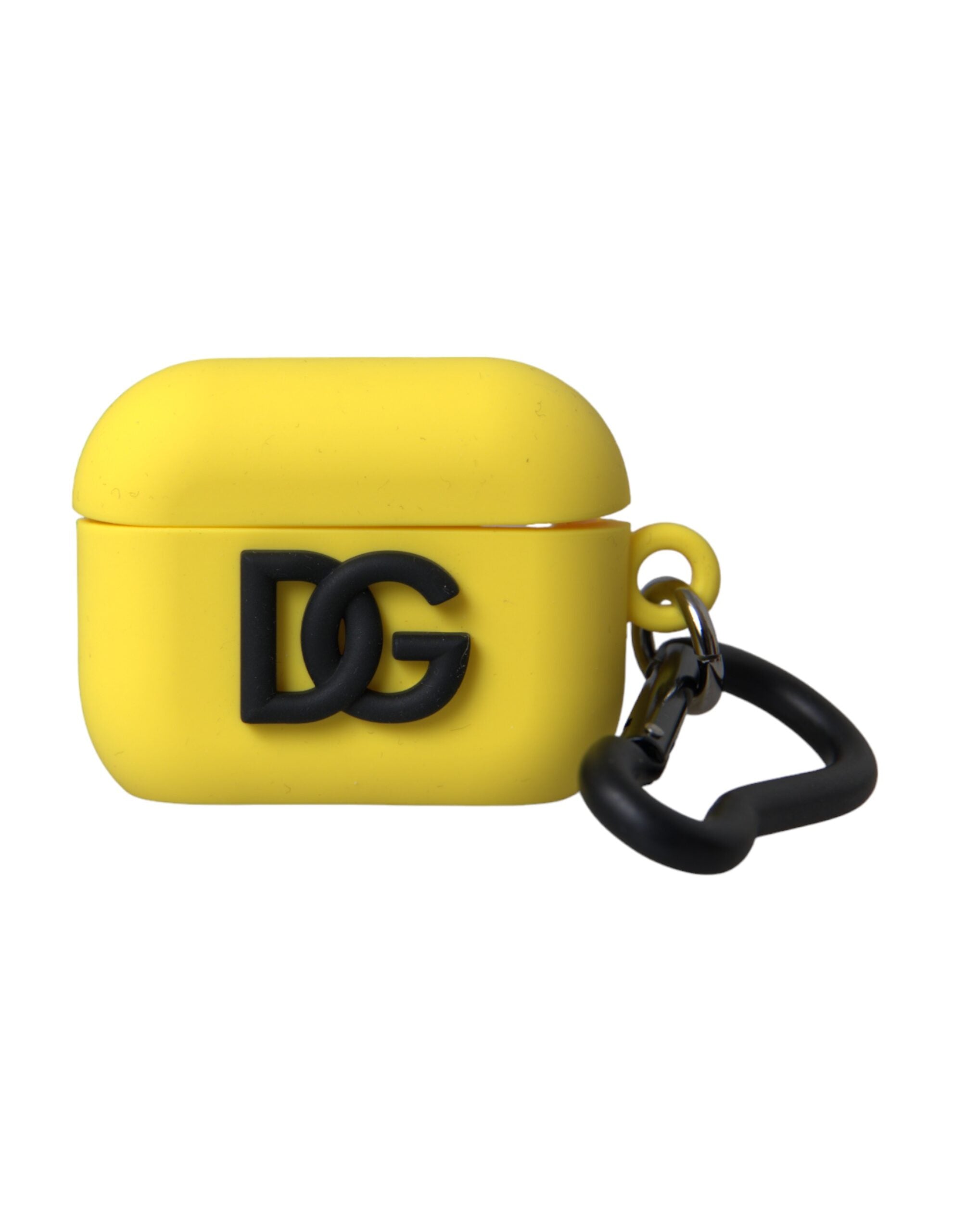Yellow silicone case with embossed logo for the Airpods