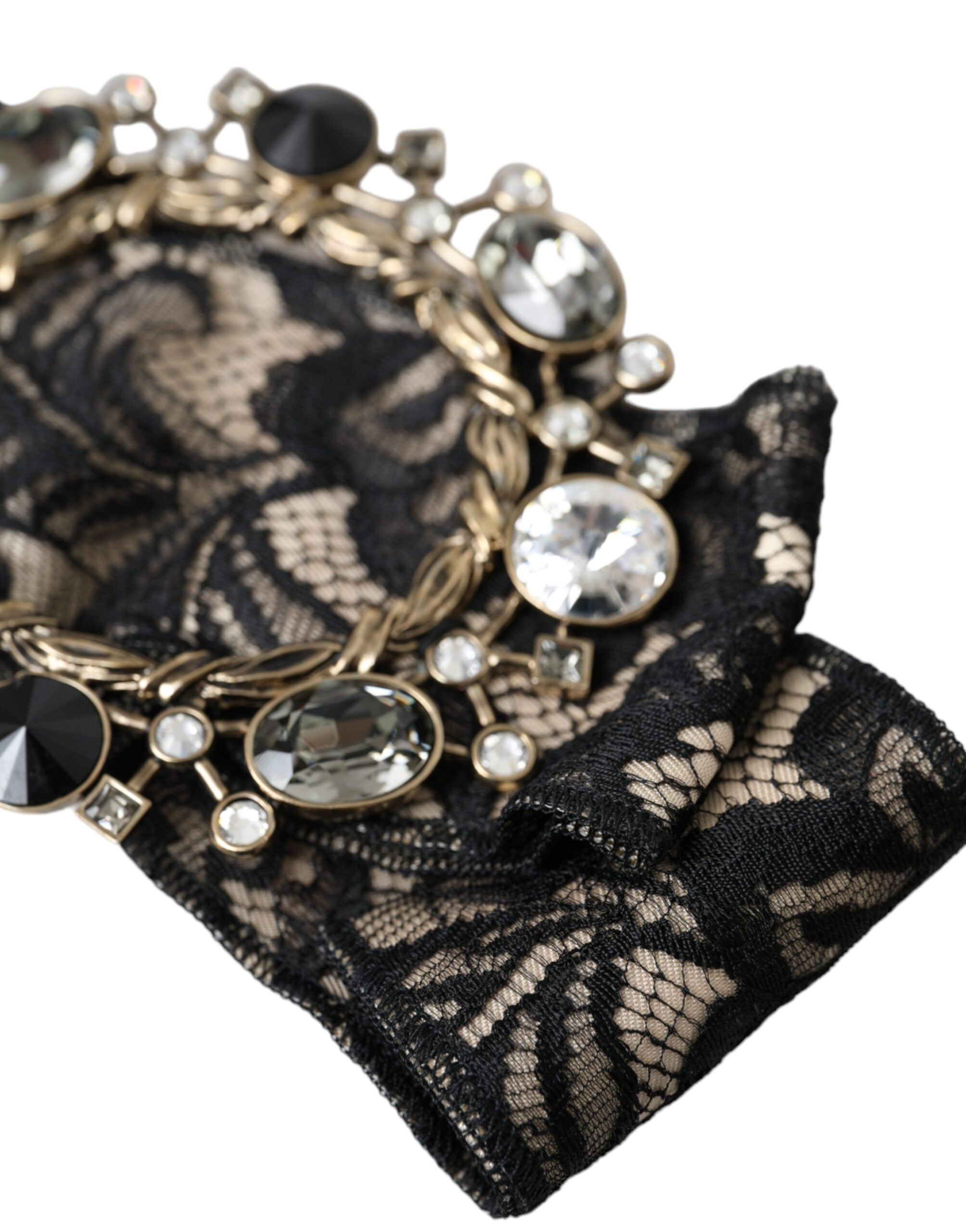 Black Lace Crystal Handmade Brooch Hairpin
