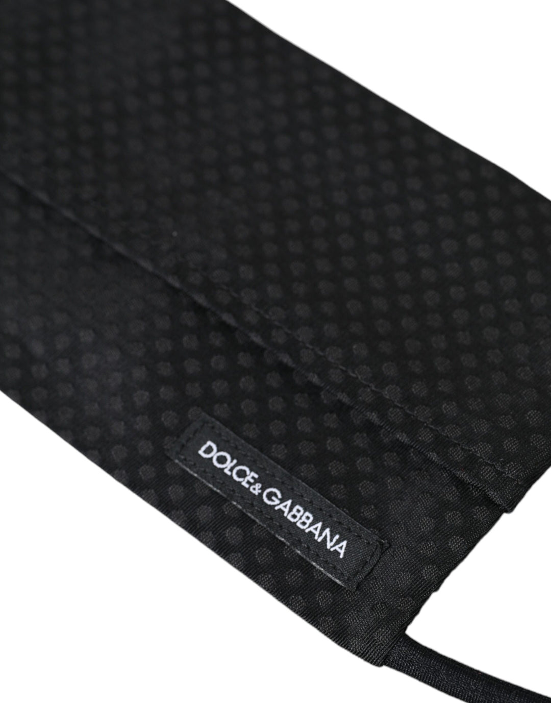 Black 100% Silk Adjustable Tie Face Mask
