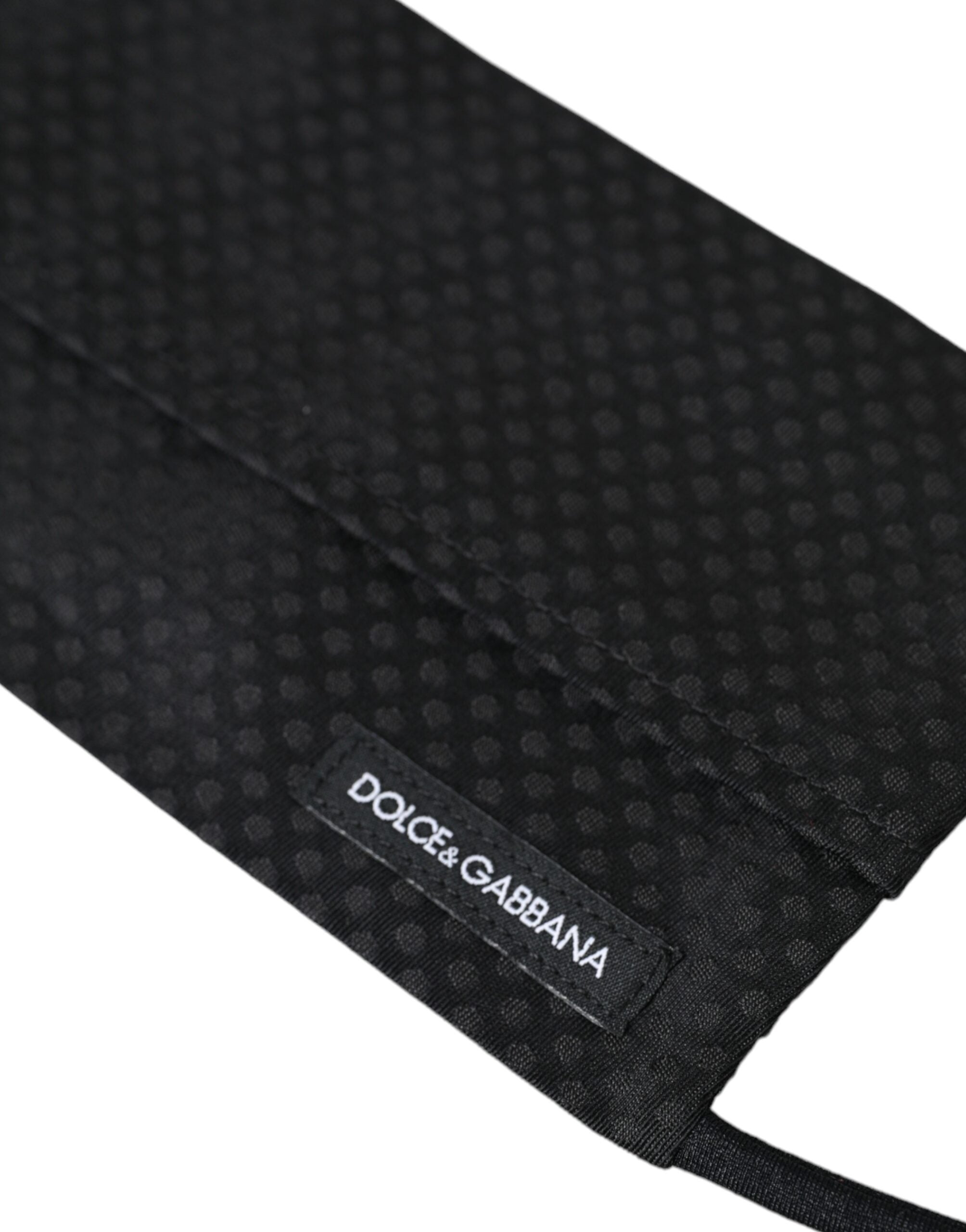Black 100% Silk Adjustable Tie Face Mask