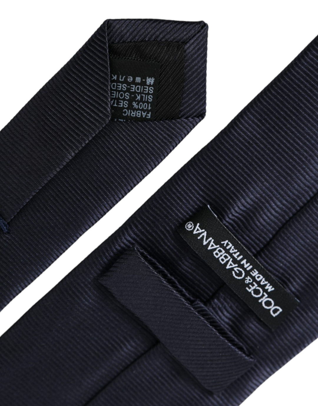Blue plain silk tie, adjustable, men