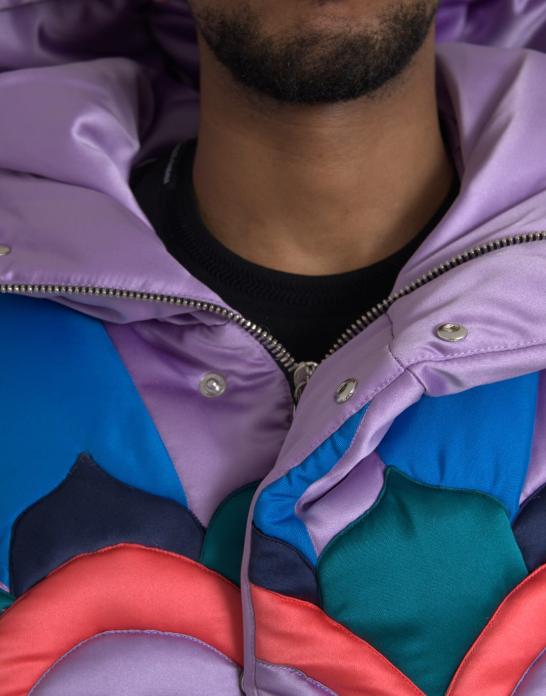Multicolor heart logo hoodie