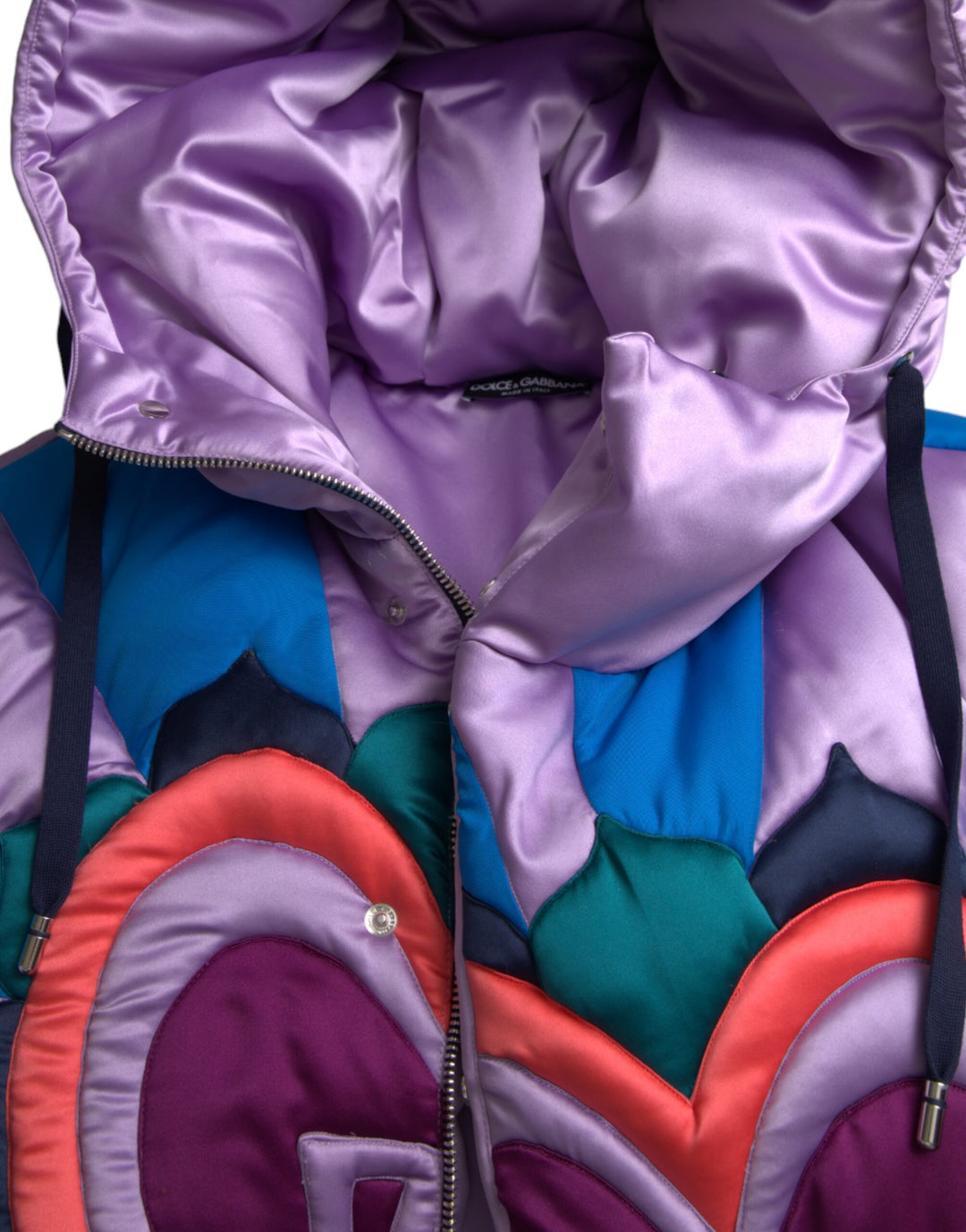 Multicolor heart logo hoodie