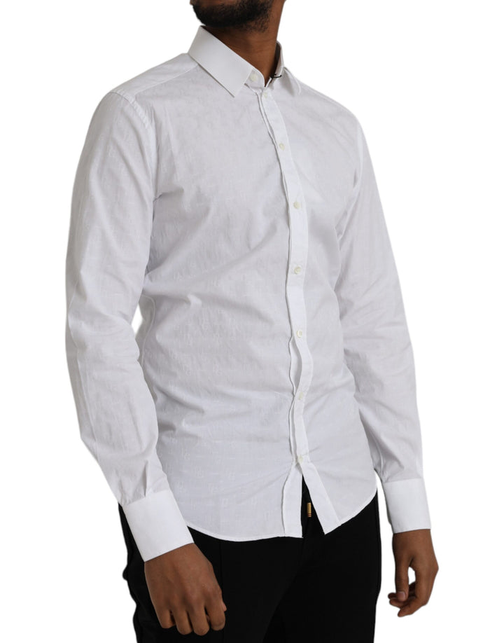 White long-sleeved cotton shirt GOLD
