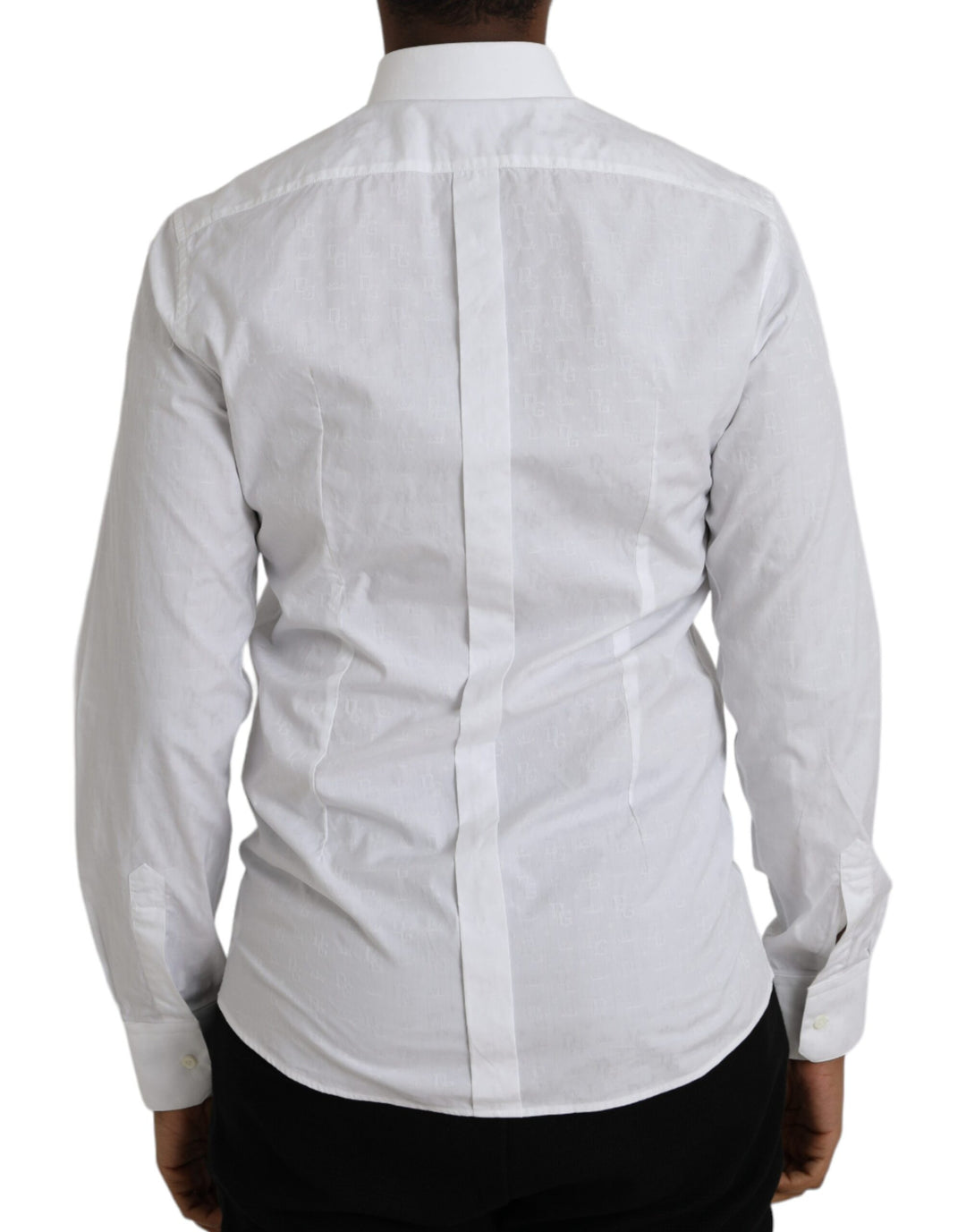 White long-sleeved cotton shirt GOLD