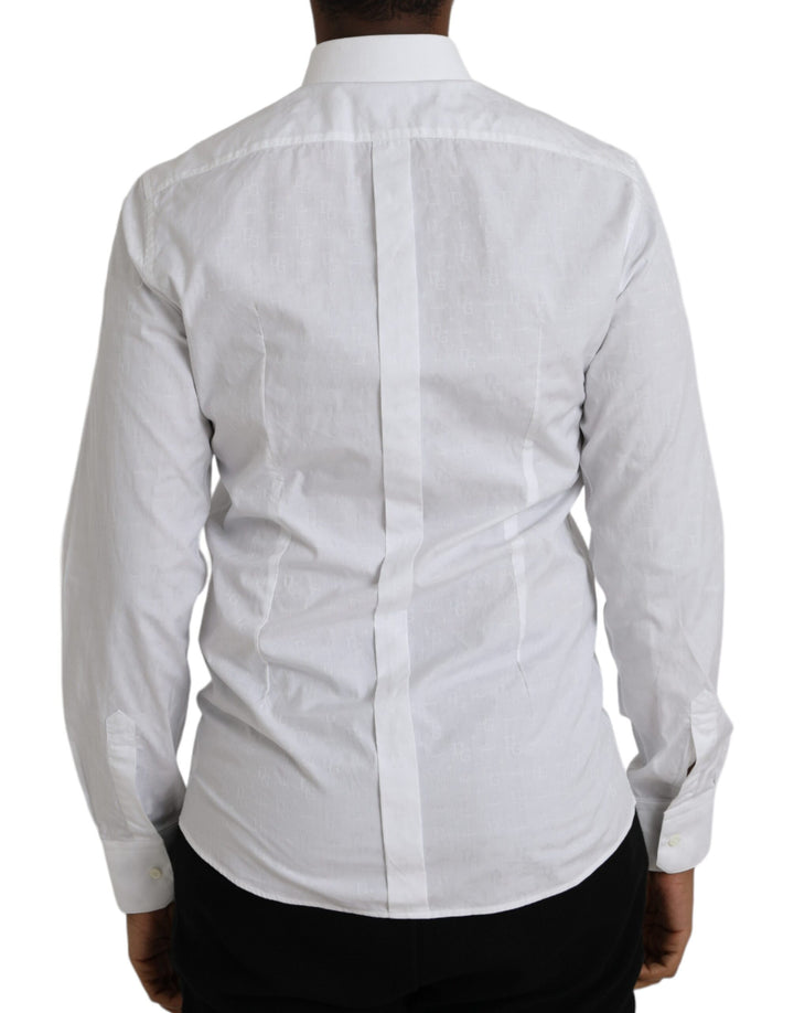 White long-sleeved cotton shirt GOLD