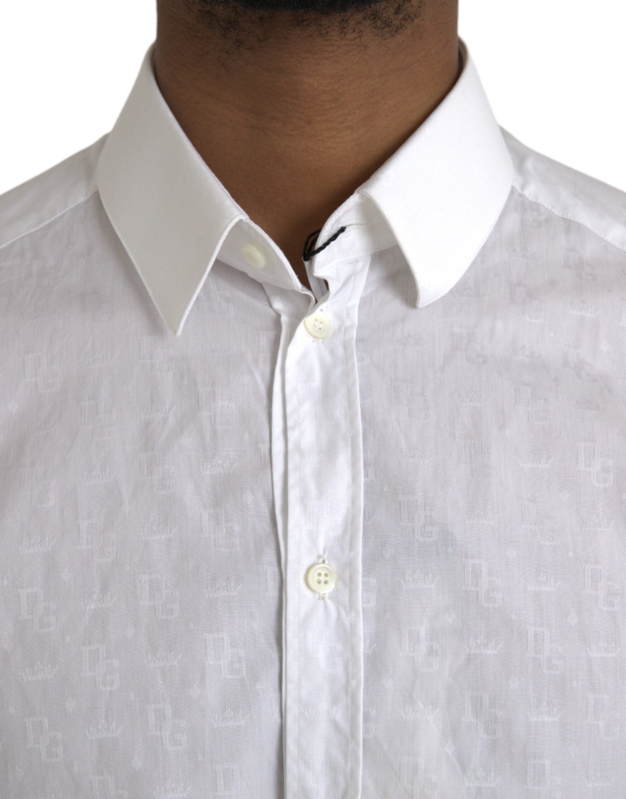 White long-sleeved cotton shirt GOLD