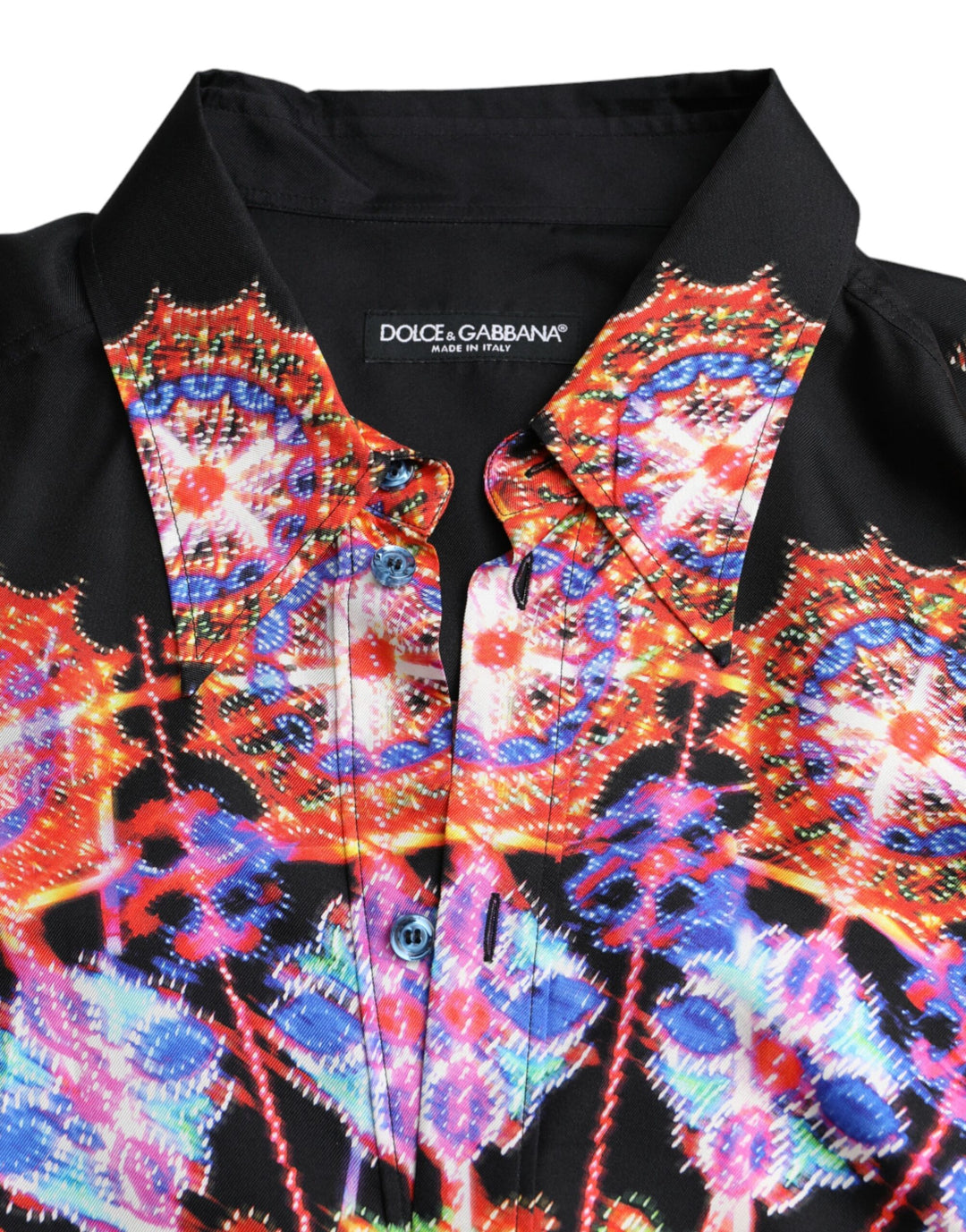 Multicolor Luminarie silk men's casual shirt