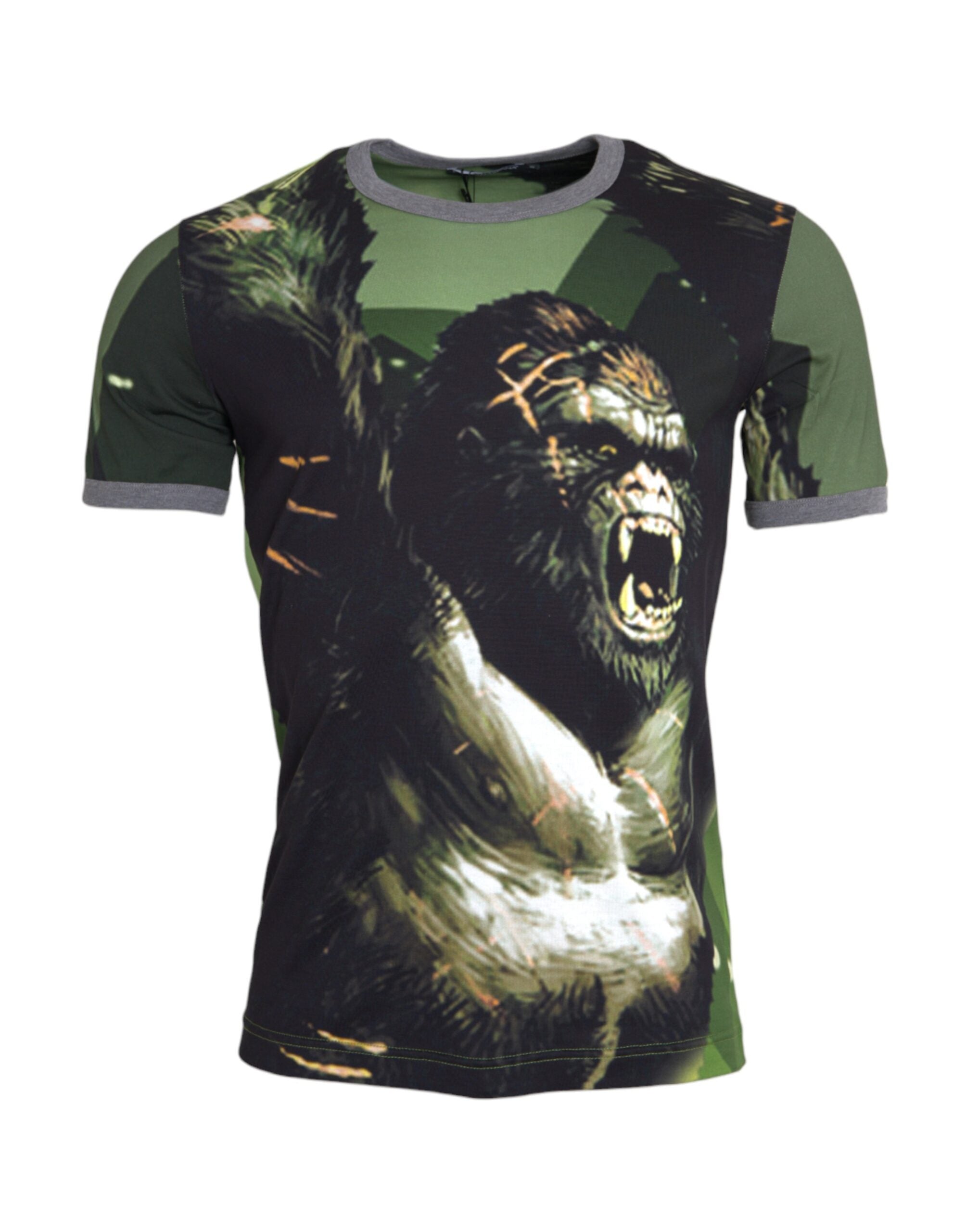Green Gorilla Cotton Short Sleeve T-Shirt