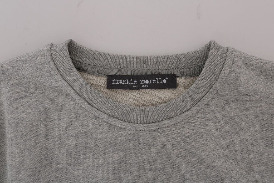 Chic Morellosaurs cotton sweater with round neck