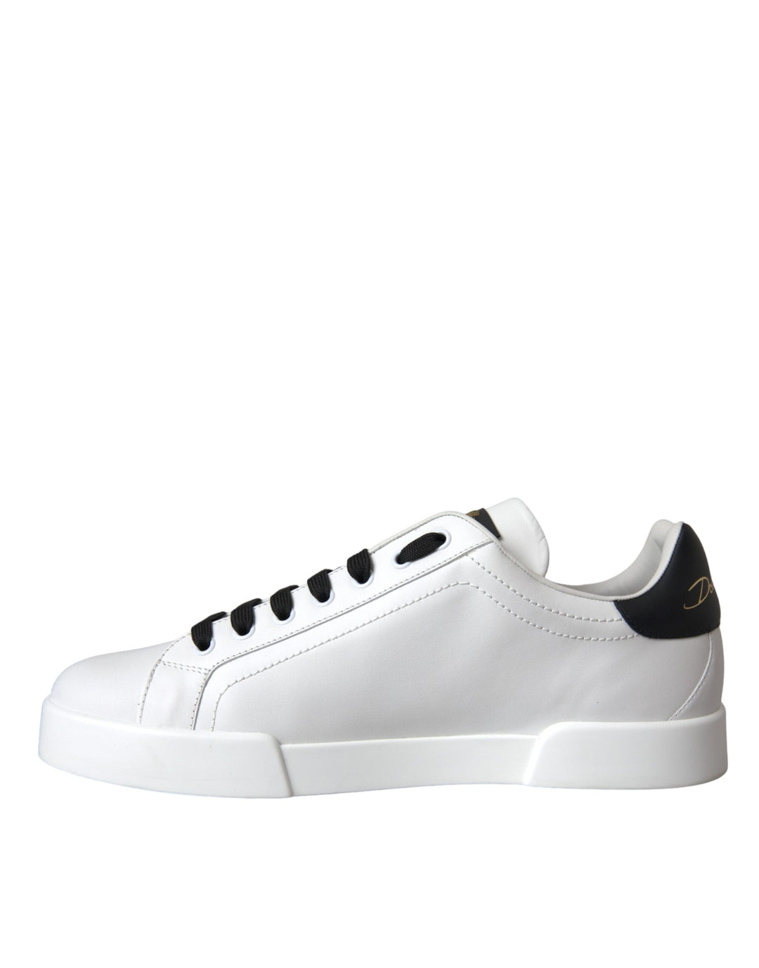 Dolce & Gabbana Weißes Leder DG Logo Casual Low Top Sneakers Schuhe