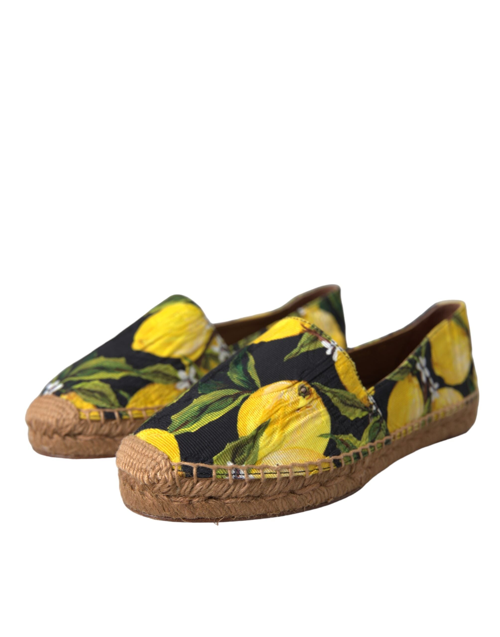 Multicolor Zitrone Slip On Espadrilles Schuhe