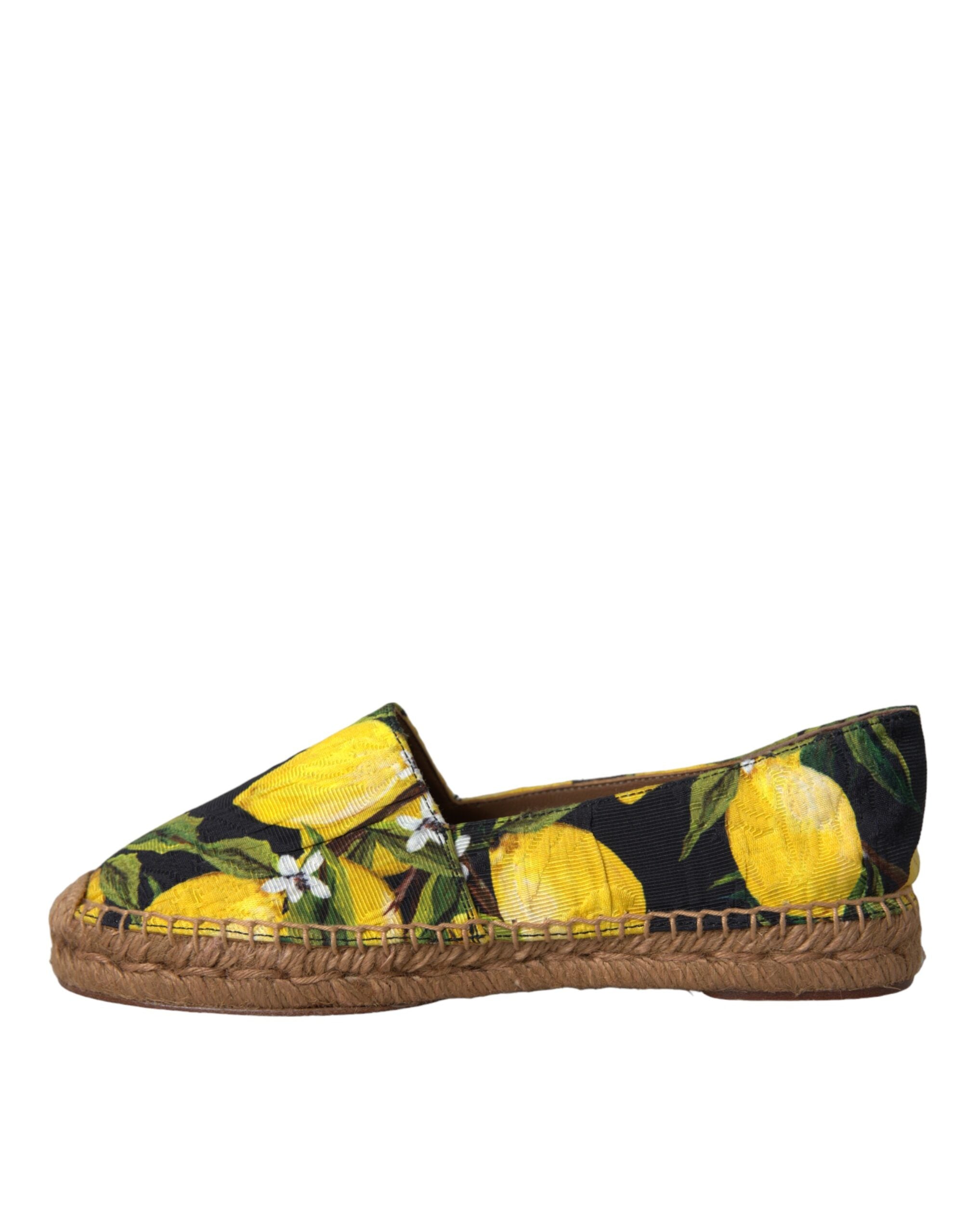 Multicolor Zitrone Slip On Espadrilles Schuhe