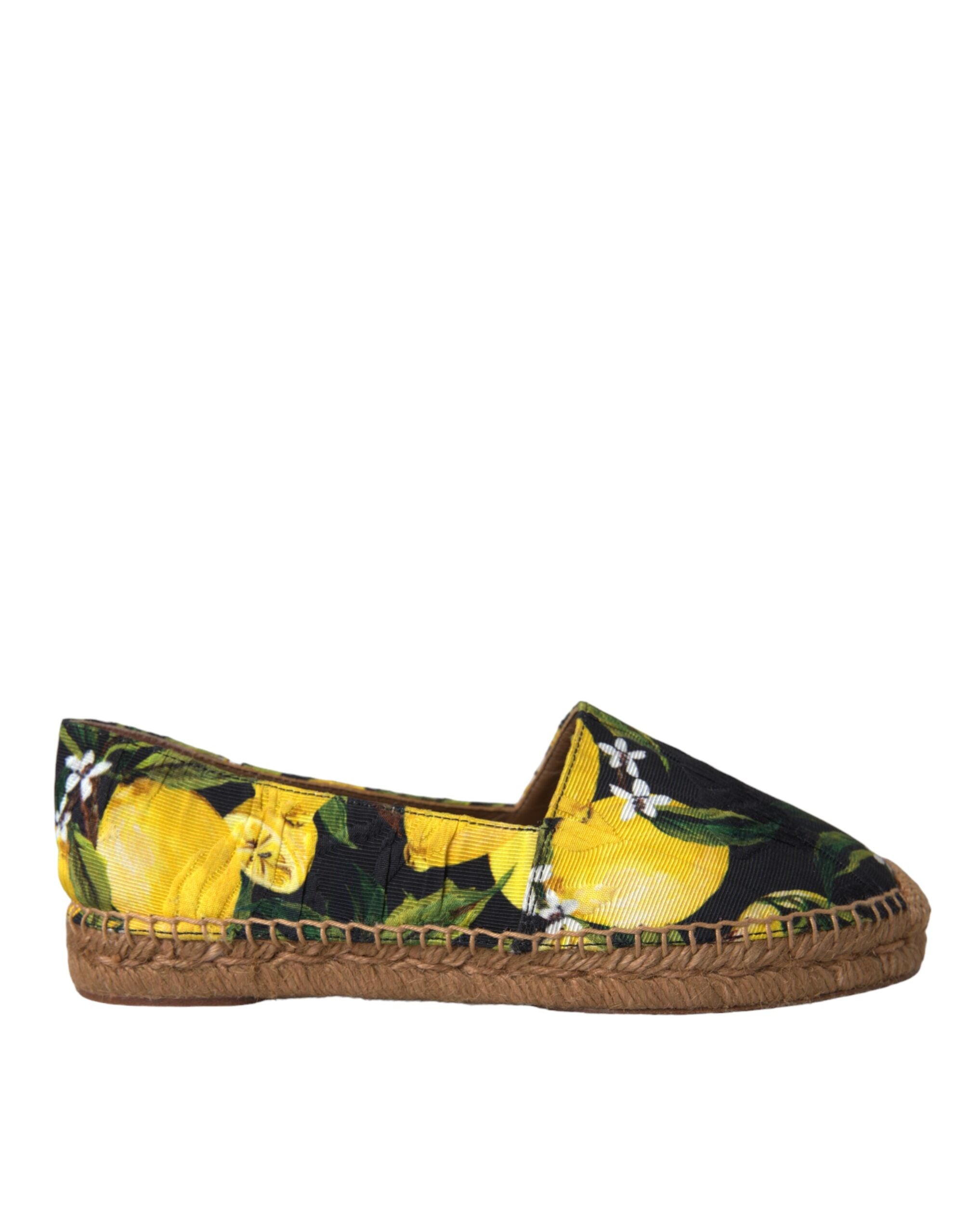 Multicolor Zitrone Slip On Espadrilles Schuhe