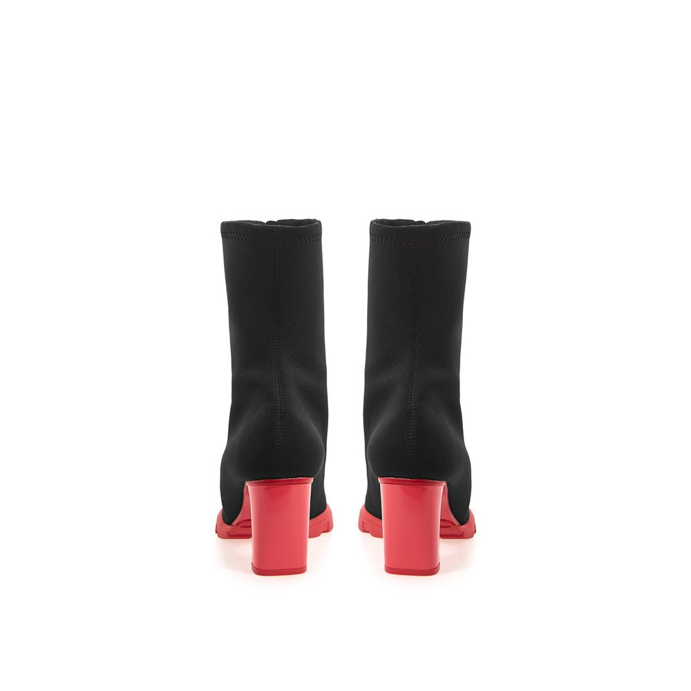 Alexander McQueen Schwarzer Neopren-Stiefel