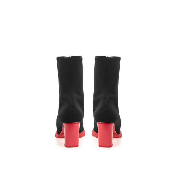 Alexander McQueen Schwarzer Neopren-Stiefel