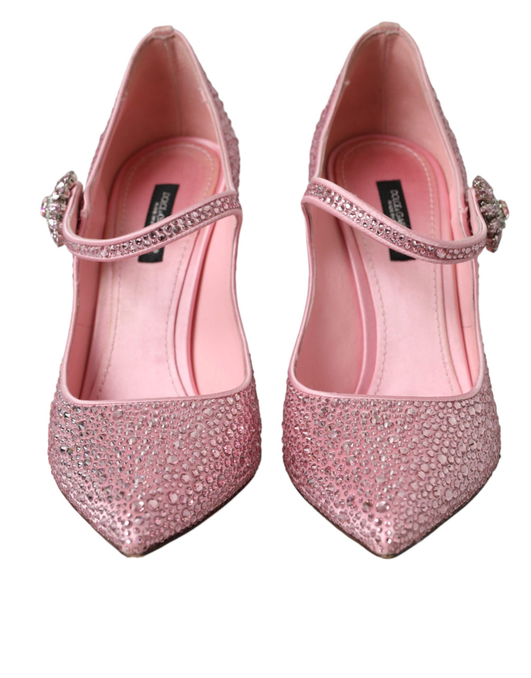 Pink Rhinestone Crystal Heels Pumps Shoes
