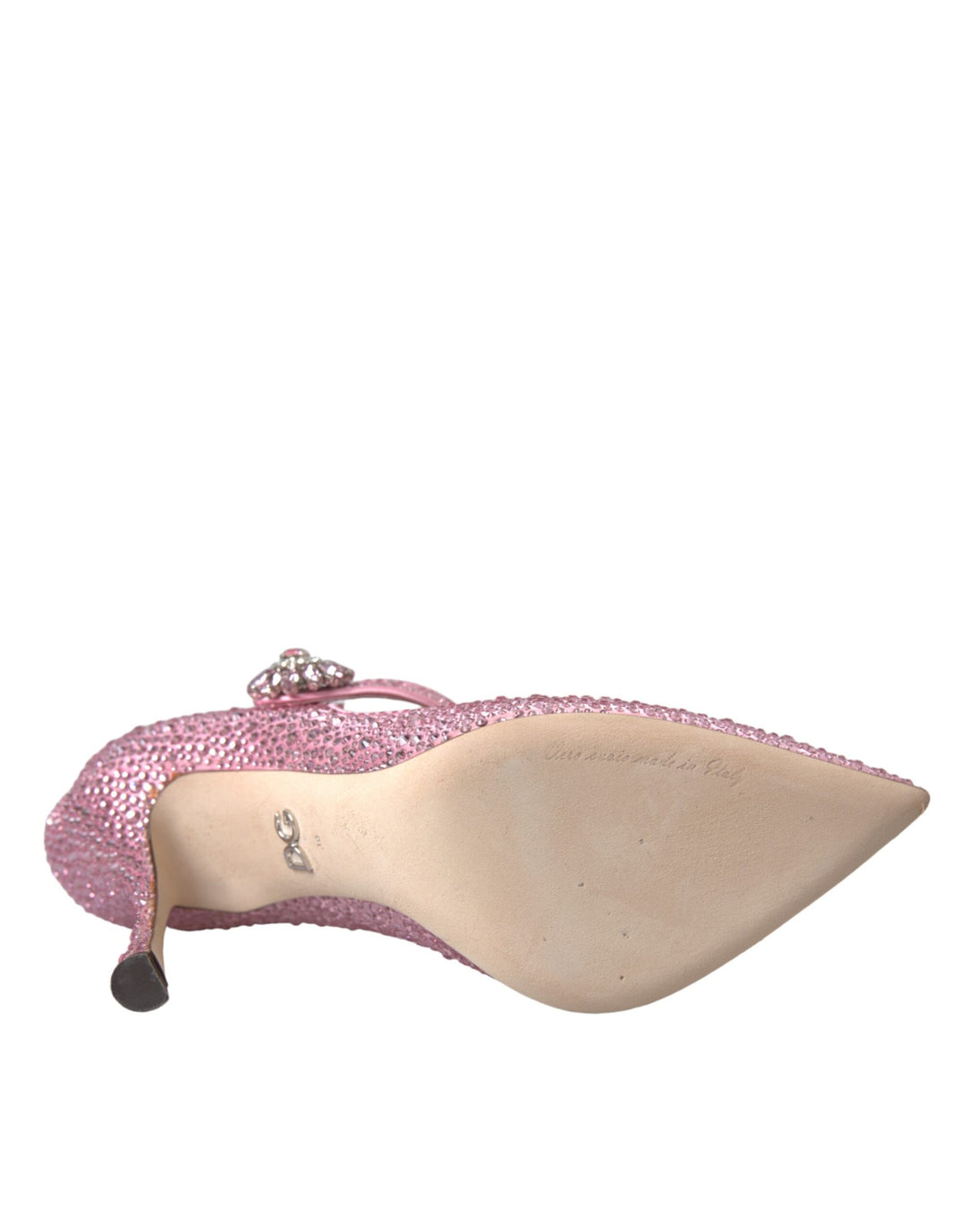 Pink Rhinestone Crystal Heels Pumps Shoes