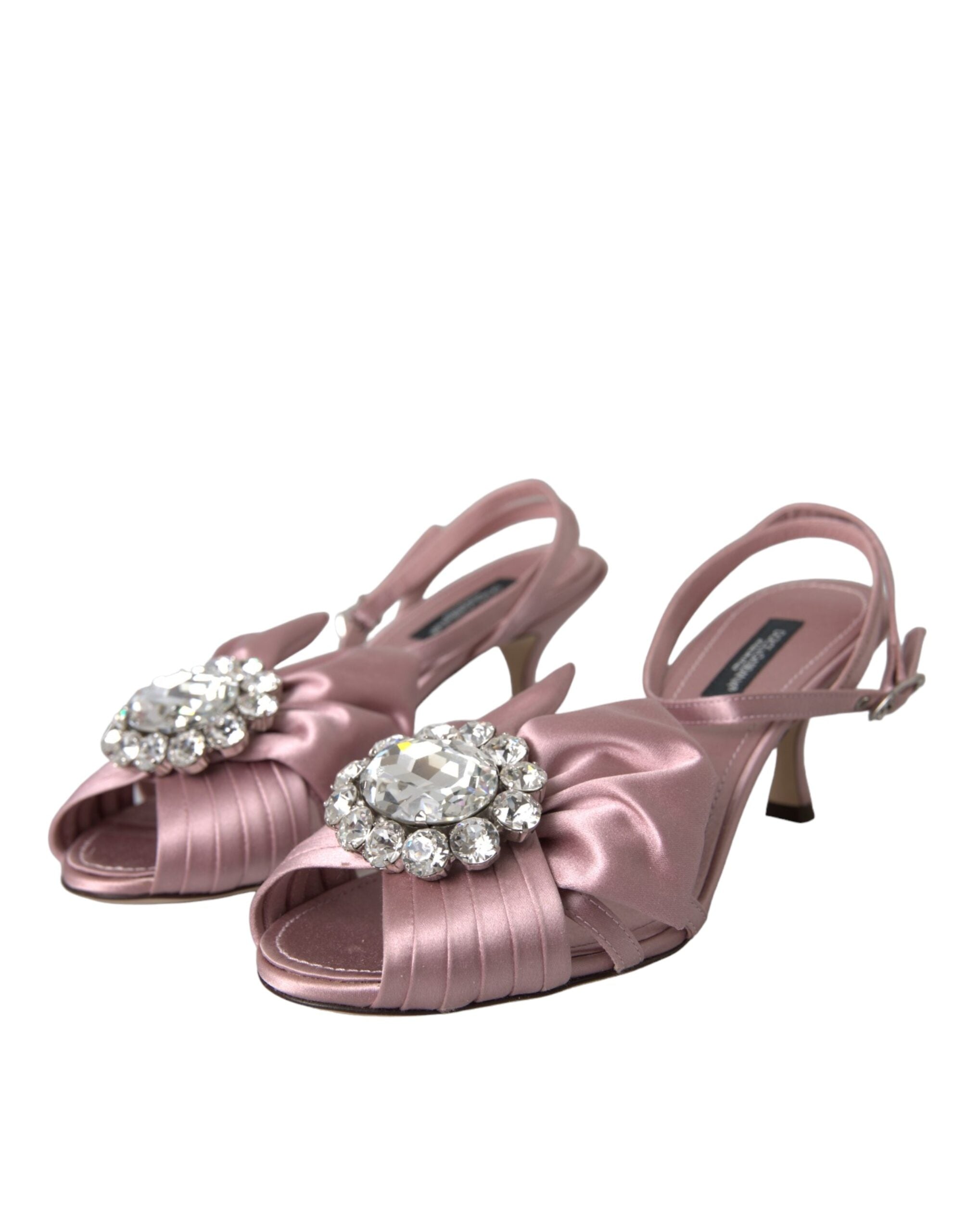 Rosa Keira Crystal Heels Sandalen Schuhe