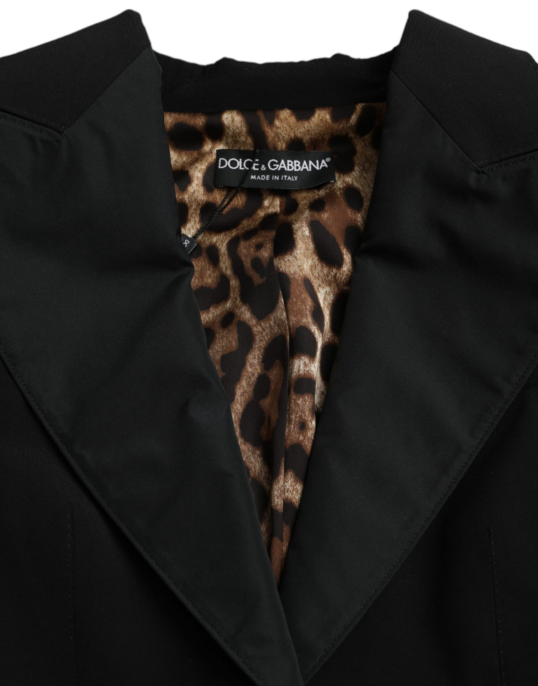 Black polyester jacket with puff sleeves and rolled sleeves