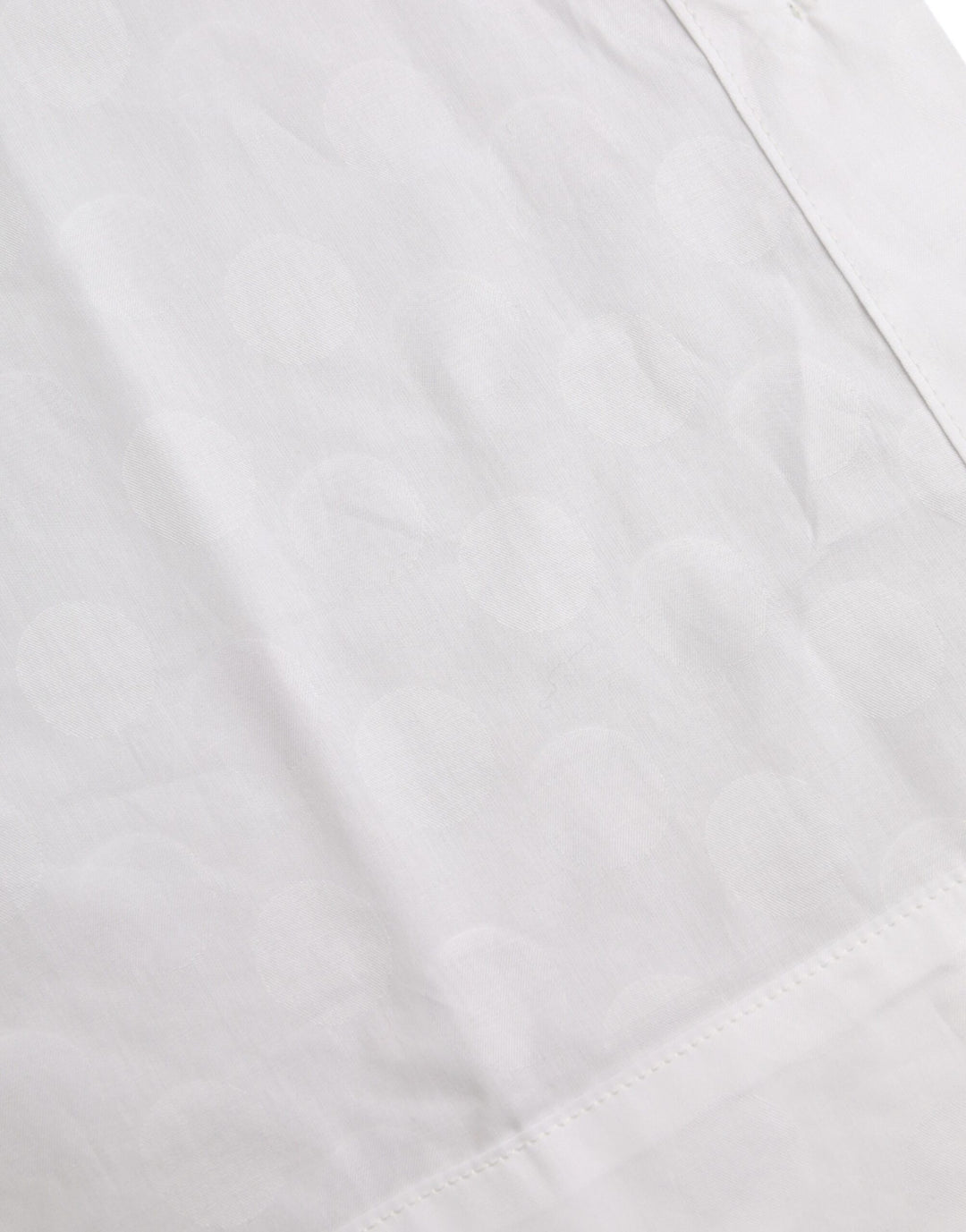 White short-sleeved polo shirt with collar