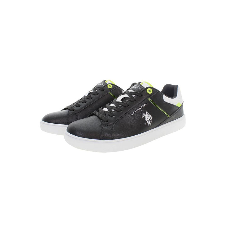 U.S. POLO ASSN. Schwarzer Polyester Herren Sneaker