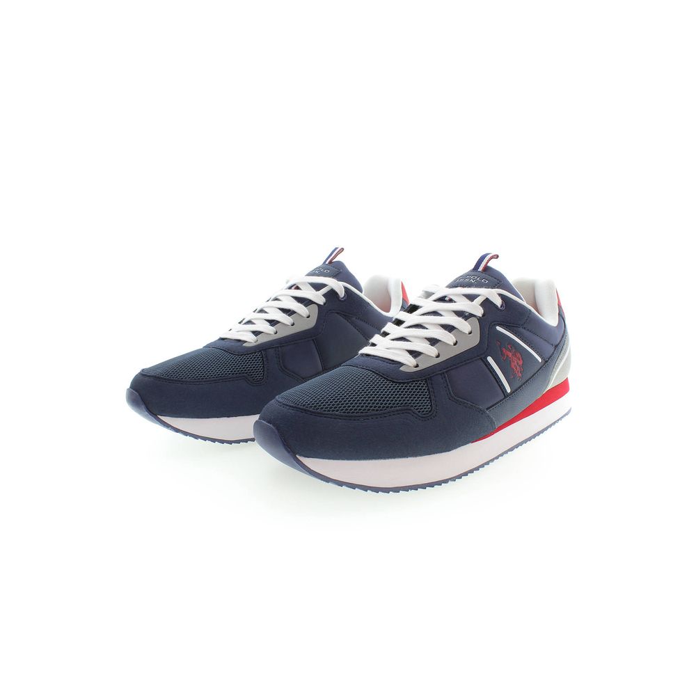 U.S. POLO ASSN. Blauer Polyester Herren Sneaker