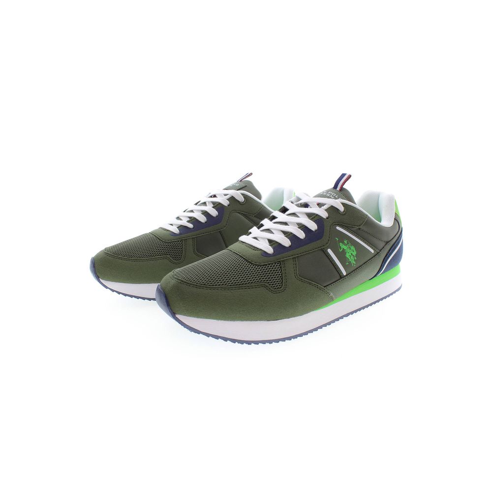 U.S. POLO ASSN. Grüner Polyester Herren Sneaker