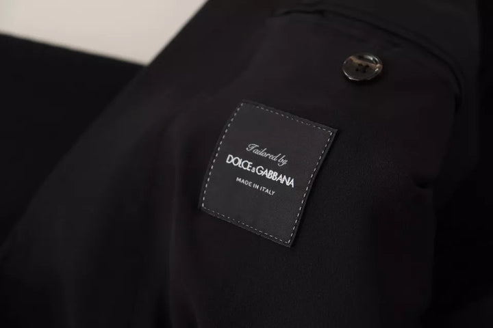 Black wool coat slim fit jacket blazer