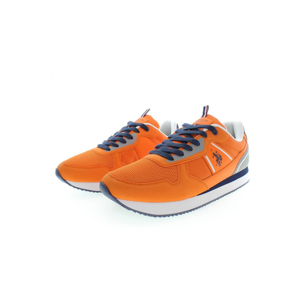 U.S. POLO ASSN. Orange Polyester Herren Sneaker