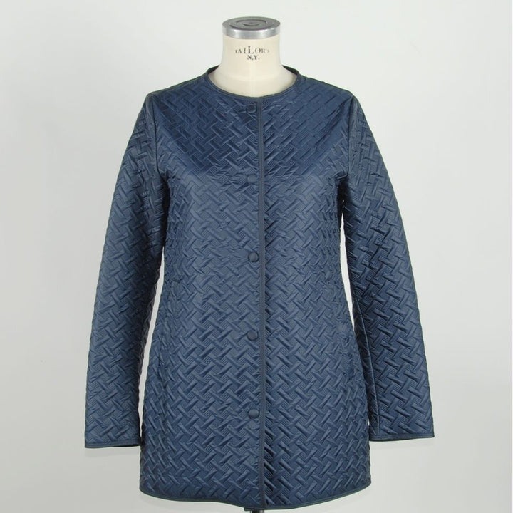 Blue polyester women's jacket