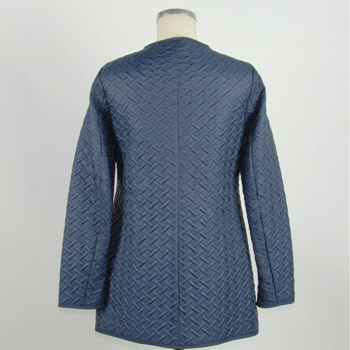 Blue polyester women's jacket