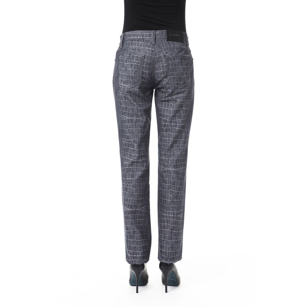 Schwarze Damenhosen aus Viskose